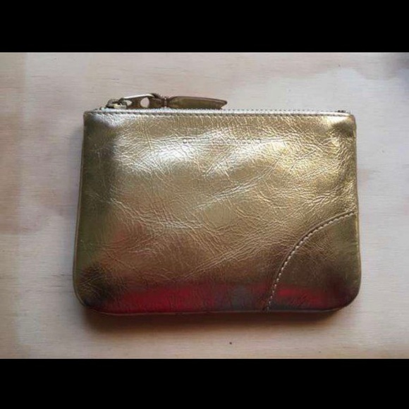 Comme Des Garçons Wallet in Gold Leather - Picture 3 of 5